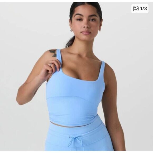 Vuori Tops - NWOT Vuori All The Form Support Tank In Spring Blue Size Small Active Comfy